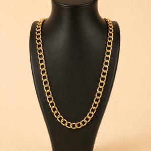Cadena Cubana de Acero Inoxidable, Cadena de Moda para Suter, No se Destie, Hipoalergnica