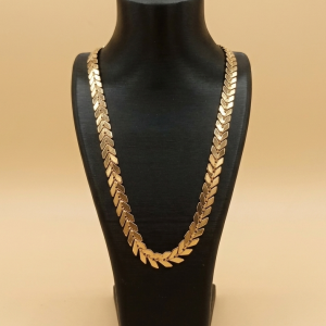Collar de Moda para Mujer, Cadena Corta Figaro de Acero Inoxidable, Chapado en Oro de 14K, Accesorio para Clavcula, Regalo Perfecto.