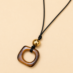Collares con Colgante de Flor Circular Geomtrica de Estilo Coreano, con Cadena de Eslabones de Aleacin, para Mujer, para Uso Diario y de Fiesta.