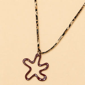 Collares con Colgante de Flor Circular Geomtrica de Estilo Coreano, con Cadena de Eslabones de Aleacin, para Mujer, para Uso Diario y de Fiesta.