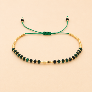 Pulsera de Latn Chapado en Oro de Moyamoya Jewelry, Apilable con Cuentas Miyuki y Varias Piedras Naturales para Aniversarios
