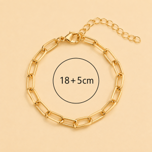 Pulseras de Cadena con , Chapado en Oro de 18K, Resistente al Agua, Diseo Vintage, para Regalo de Mujer
